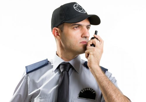 Security guard portrait.